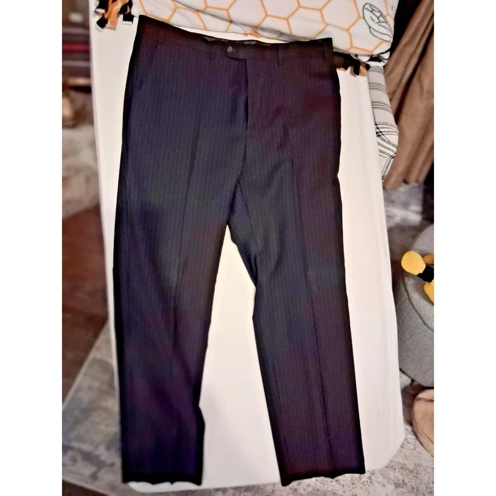 Chaps by Ralph Lauren Mens Wool Pinstripe Two Piece Suit Size Regular Contempora
